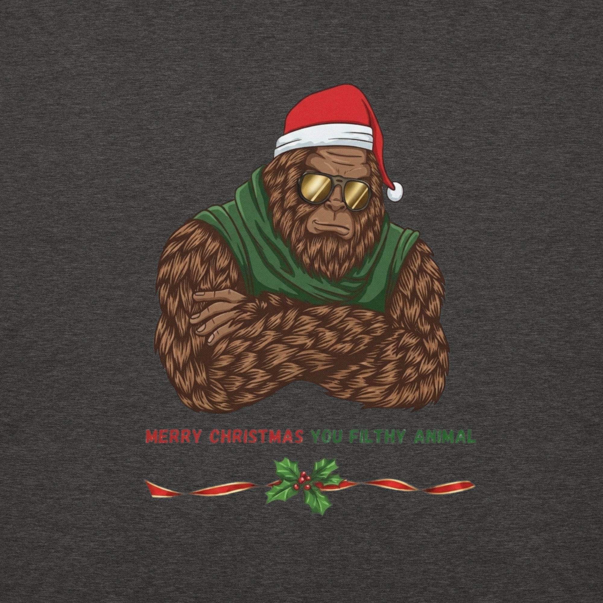 Bigfoot Christmas Unisex Hoodie - Filthy Animal - Image 3