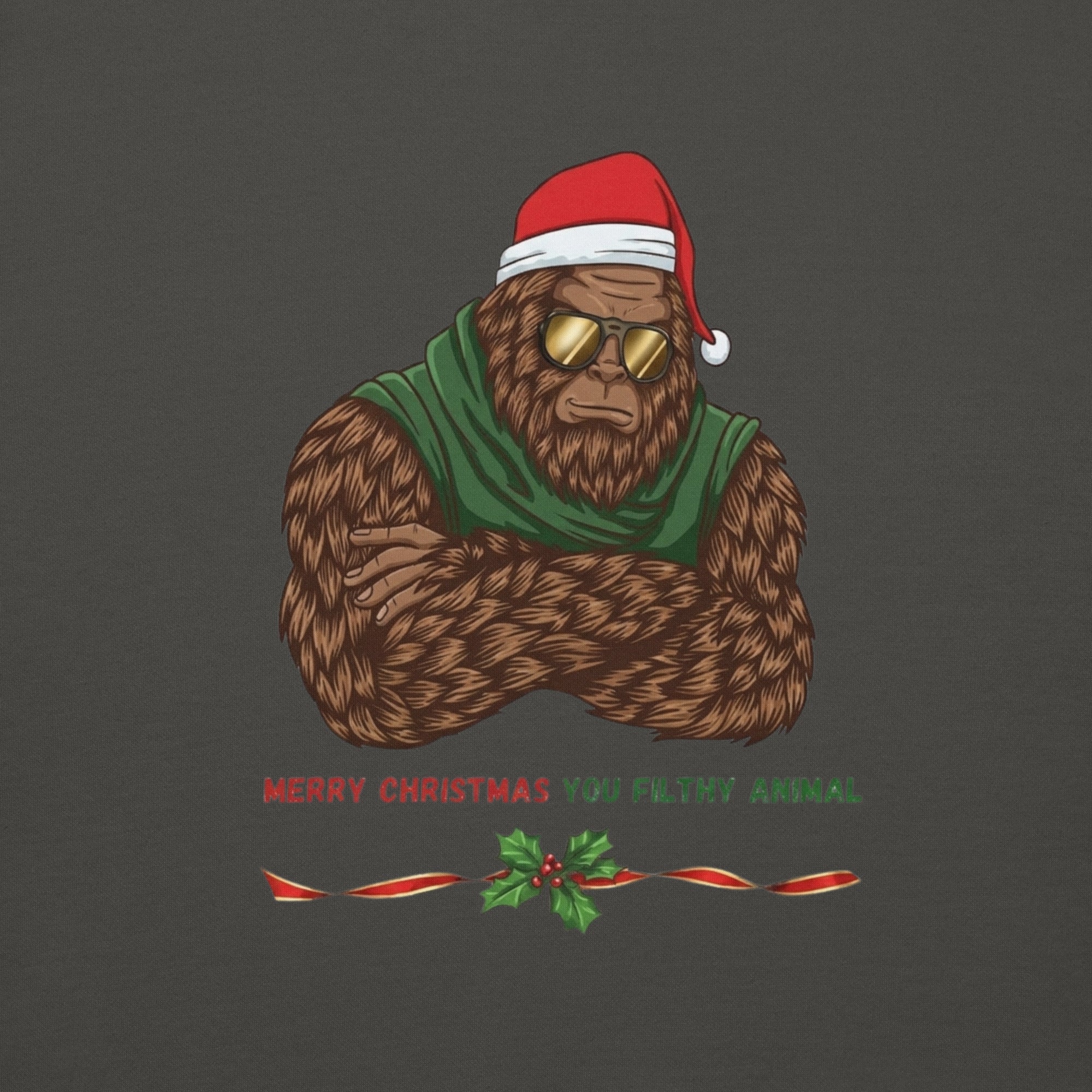 Bigfoot Christmas Unisex Hoodie - Filthy Animal - Image 9